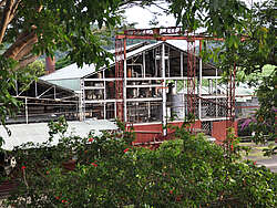 Exterior view of Habitation Clement Distillery in Martinique