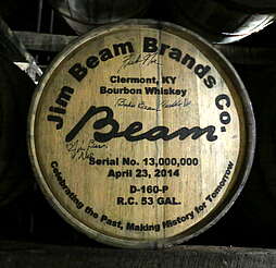 Jim Beam barrel with stamp&nbsp;uploaded by&nbsp;Ben, 07. Feb 2106