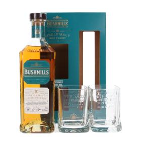 Bushmills with 2 glasses 10 Years