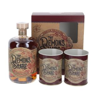 The Demon's Share rum spirit with 2 metal cans 6 Years