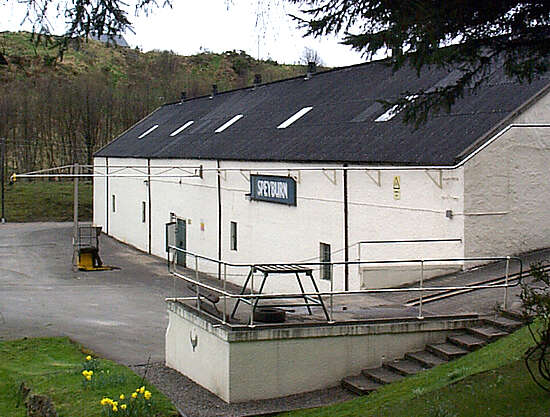 The Warehouse of the Speyburn distillery