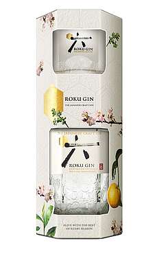 Suntory Roku Japanese Craft Gin mit Amoroso Glas