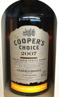 Cameronbridge Amontillado Cask Finish by Coopers Choice #462394