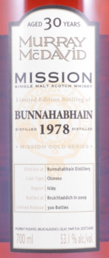 Bunnahabhain Mission Gold series