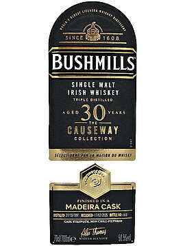Bushmills Madeira Cask Finish – The Causeway Collection – Sélectionné par la Maison du Whisky