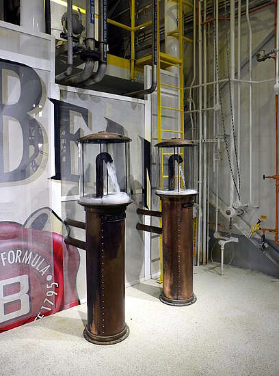 The spirit safe of the Jim Beam distillery