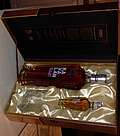 Kavalan Single Malt Whisky with a glass and 0.05L sample