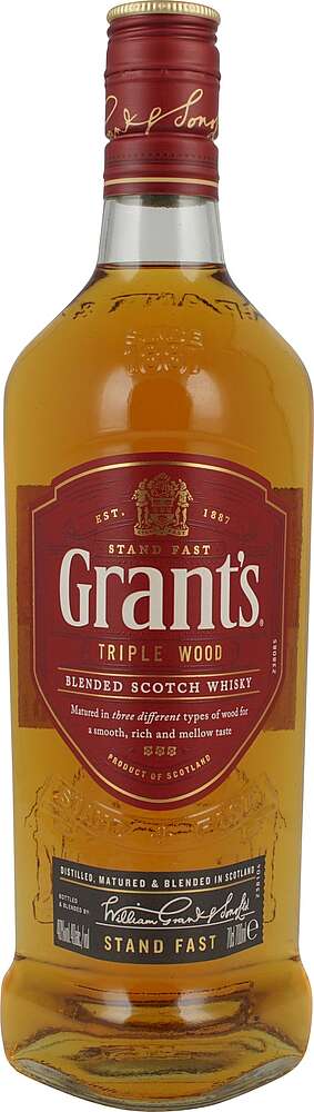 Whisky Scotch - Wood Whisky 3 Grant's Grant's Years Triple Blended