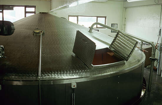 The mash tun of the Ben Nevis distillery.