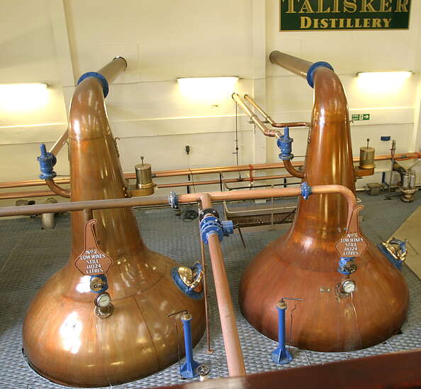 Some Pot Stills of the Talisker Distillery