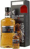 Highland Park 12 Geschenkset 0,7 Liter 40 % Vol. mit Miniatur 18 Yo.