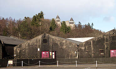 Blair Athol warehouse from Pitlochry Castle&nbsp;uploaded by&nbsp;Ben, 07. Feb 2106