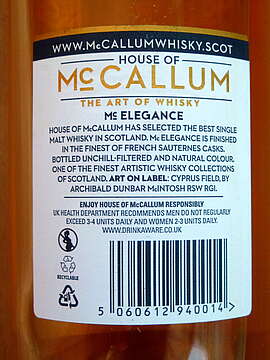 McCallum Sauternes Cask Finish
