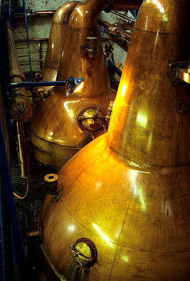 The Pot Stills of the Balblair Distillery
