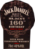 Jack Daniel's Old No 7 Mr. Jack's 160 th Birthday 1850 - 2010