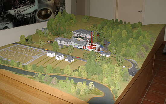 A model of the Aberfeldy distillery