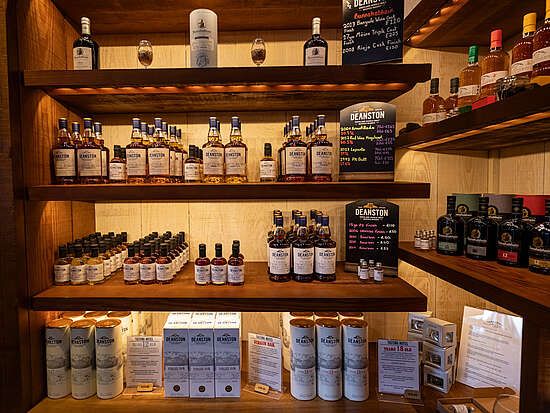 Shop at the Deanston distillery