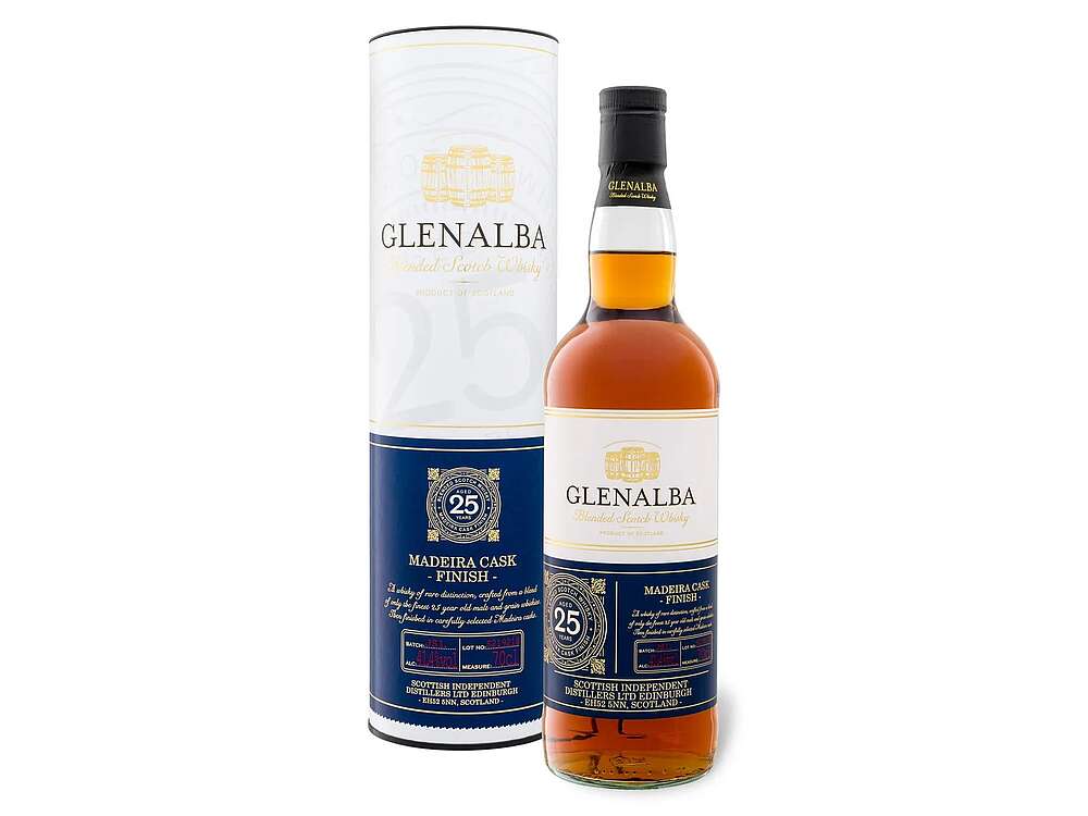 Glenalba 25 Years Blended Scotch Whisky - Madeira Cask Finish