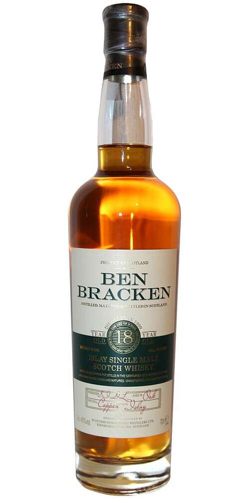 - Bracken Malt Scotch Single Years Islay Whisky Ben 18 1999