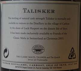 Talisker Limited Edition