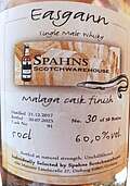 Easgann / Spahns Scotchwarehouse / Malaga Cask Finish
