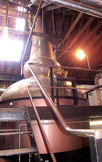 The spirit still of the Glenturret distillery.