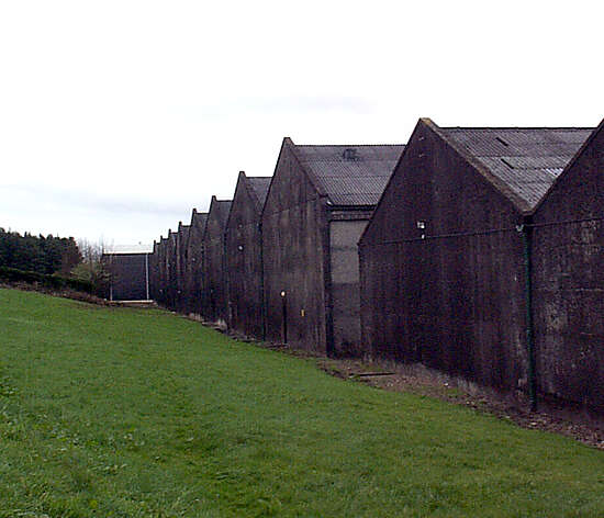 The warehouses of the Glenlossie distillery.
