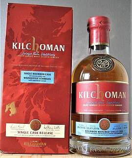 Kilchoman Single Bourbon Cask bottled exclusive for Weinquelle Lühmann 100th Anniversary Edition