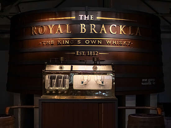 Royal Brackla spirit safe and vatting tank