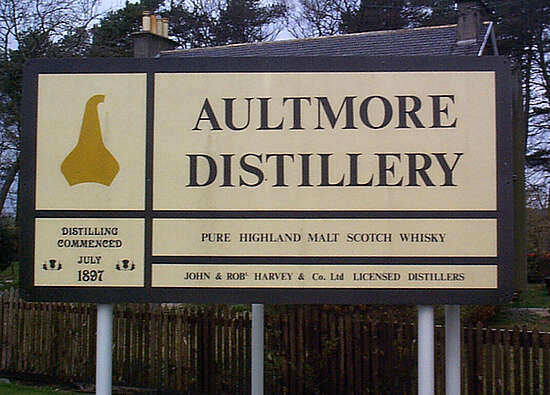 The Aultmore company sign.