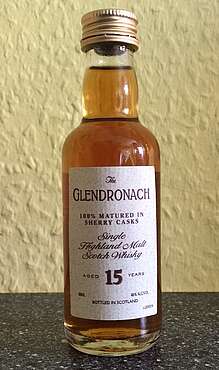 Glendronach 100 % matured in sherry cask