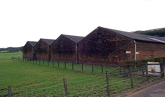 The warehouses of the Glengoyne distillerie.