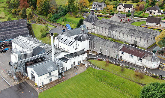 The Mortlach Distillery from above
