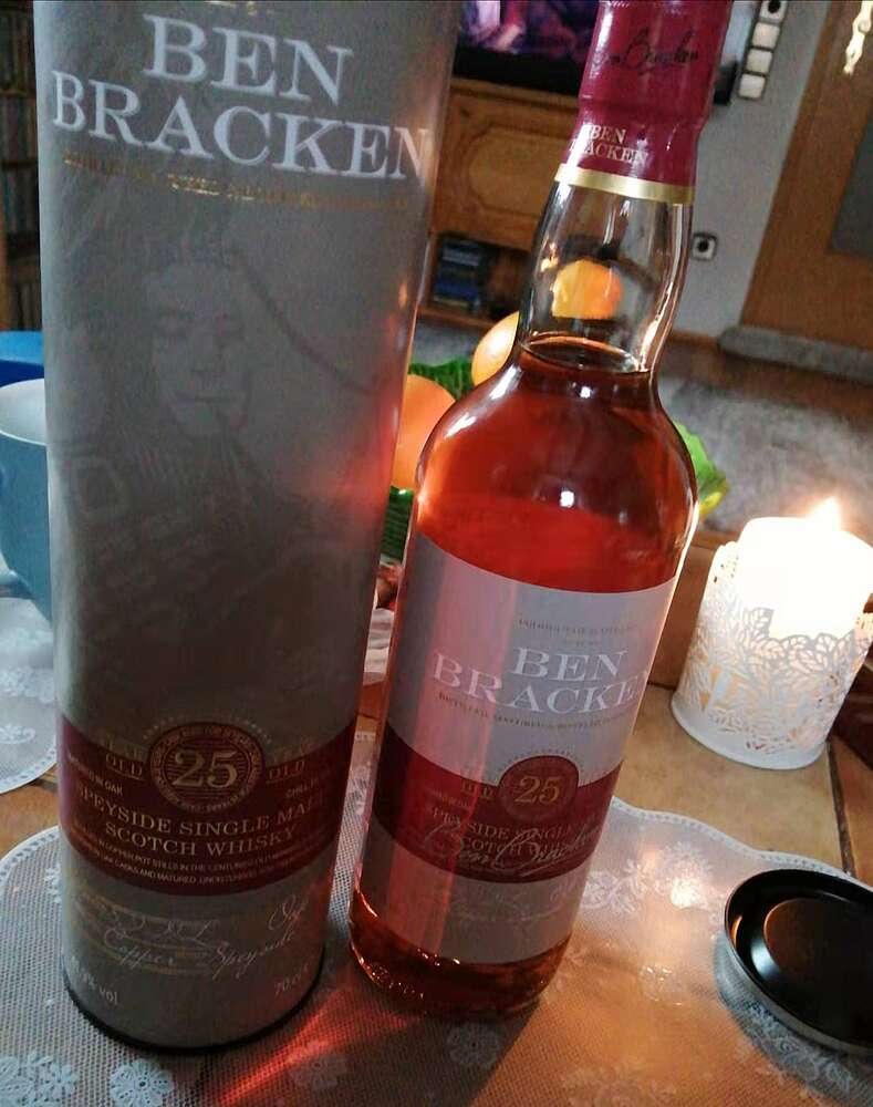 Whisky Scotch Single Speyside Years 25 Ben Malt Bracken