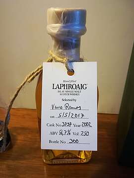 Laphroaig Cask no. 3797, Bottle no. 300