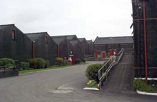 The warehouses of the Glenburgie distillery.