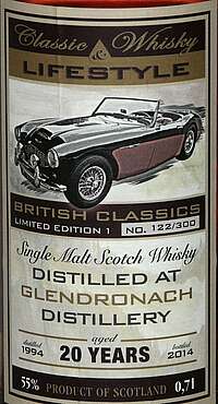 Glendronach Classic Whisky & Lifestyle - British Classics Limitied Edition I