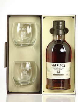 Aberlour Non Chill-Filtered with 2 Glasses