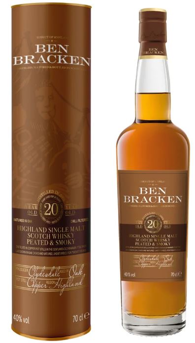 Highlands 20 Years - 2001 Ben Bracken Highland Peated & Smoky Single  Malt Scotch Whisky