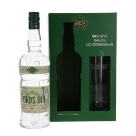 Fords London Dry Gin with glass 
